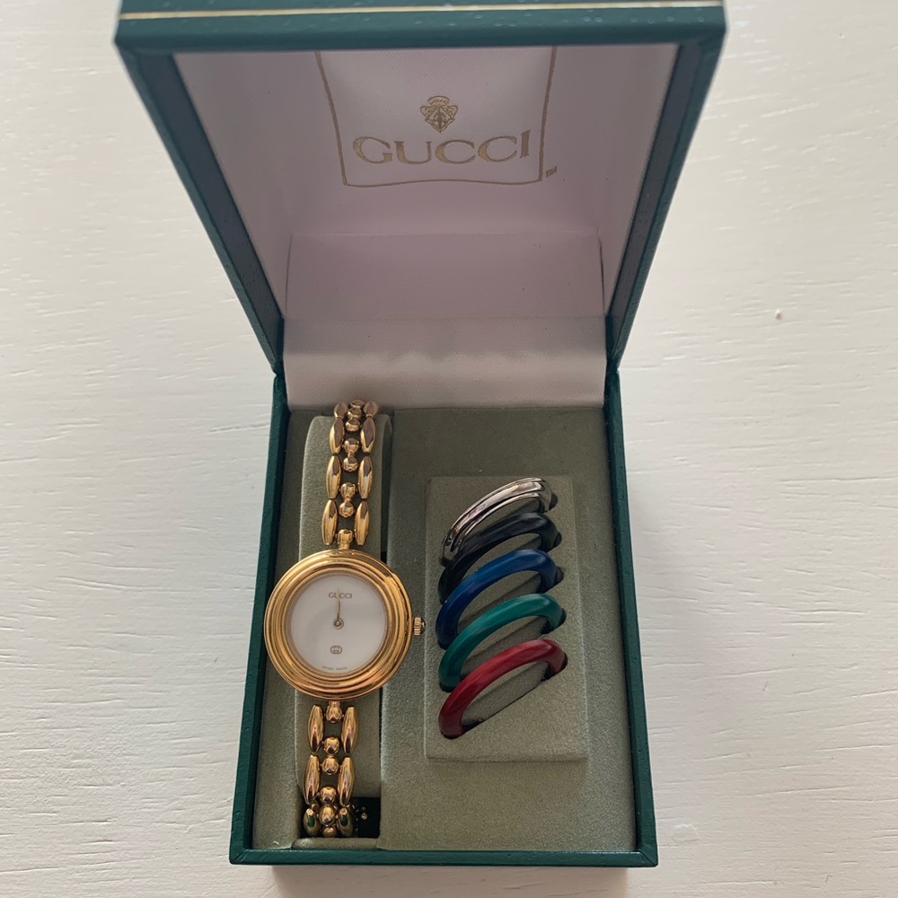 Woman’s vintage Gucci watch